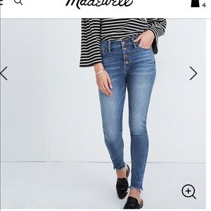 10in highrise skinny, madewell jeans